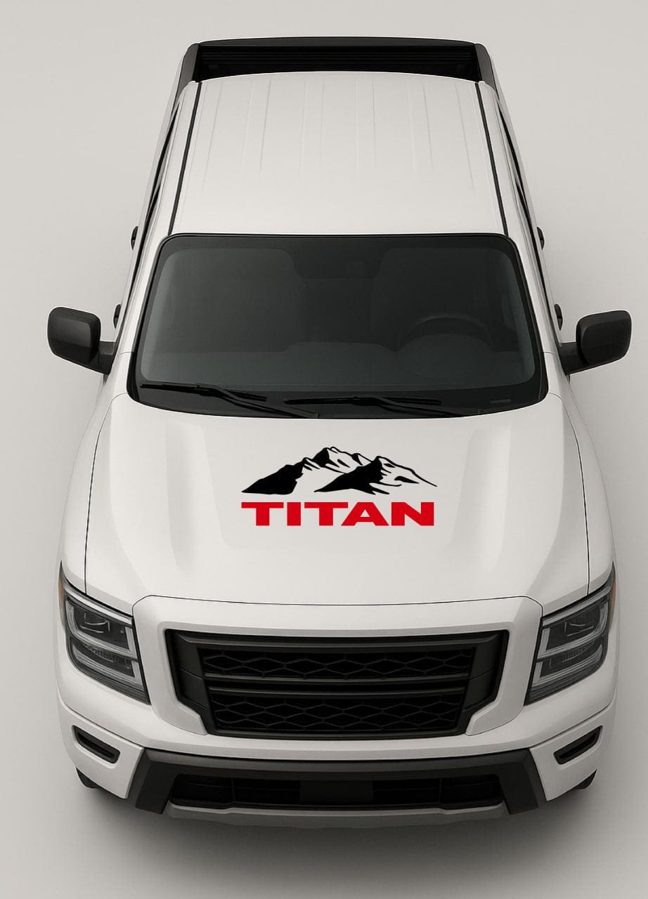 Custom Hood Line Sticker Compatible with  Nissan Titan – Premium Exterior Vinyl
