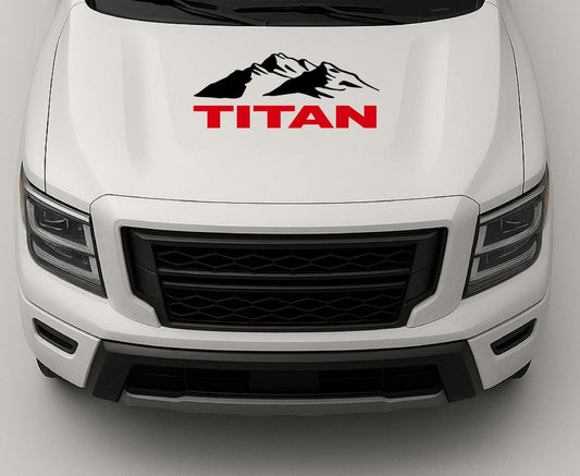Custom Hood Line Sticker Compatible with  Nissan Titan – Premium Exterior Vinyl