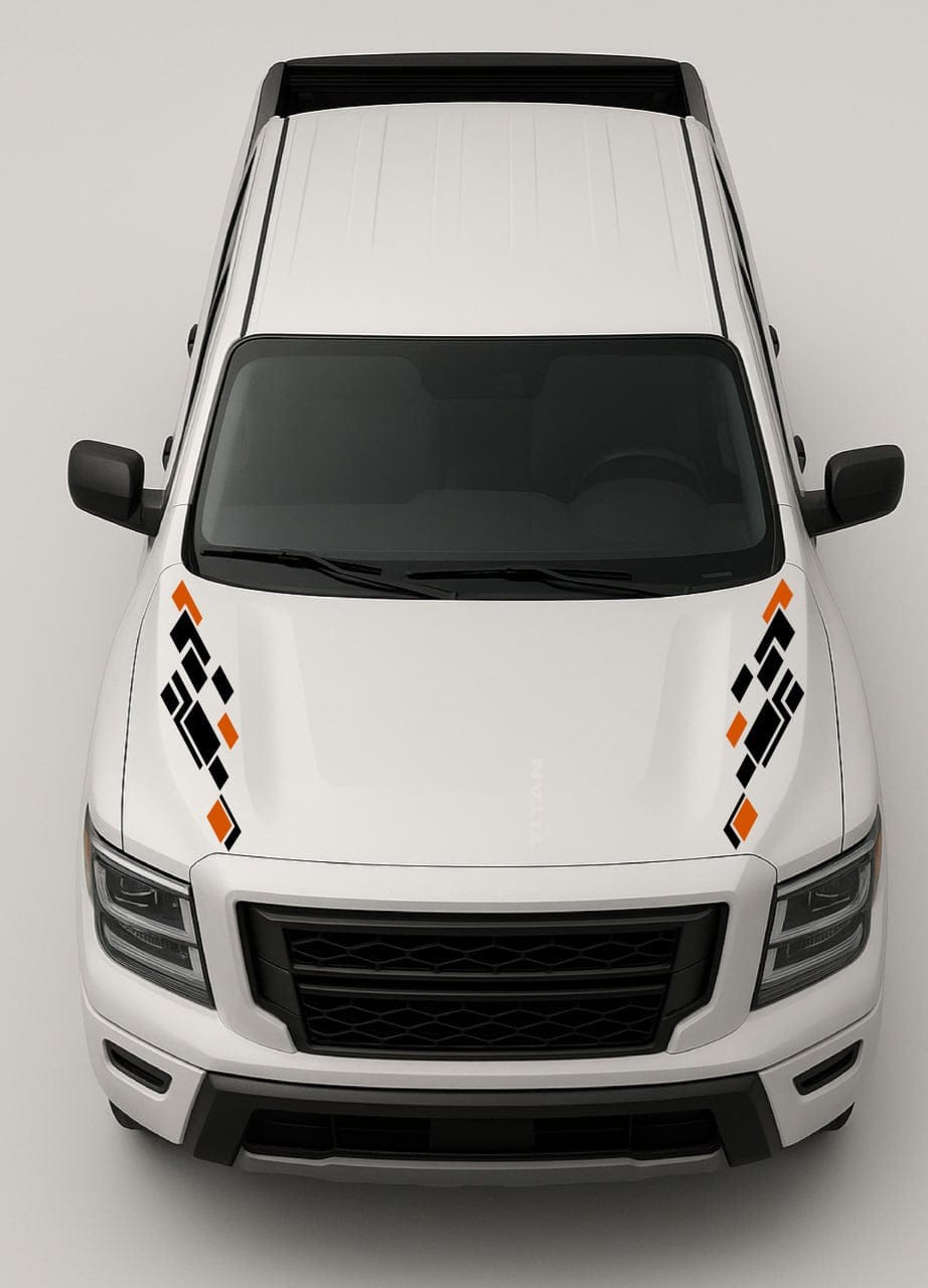 Hood Figure Stripe Decal Compatible with Titan – Durable Vinyl Graphic