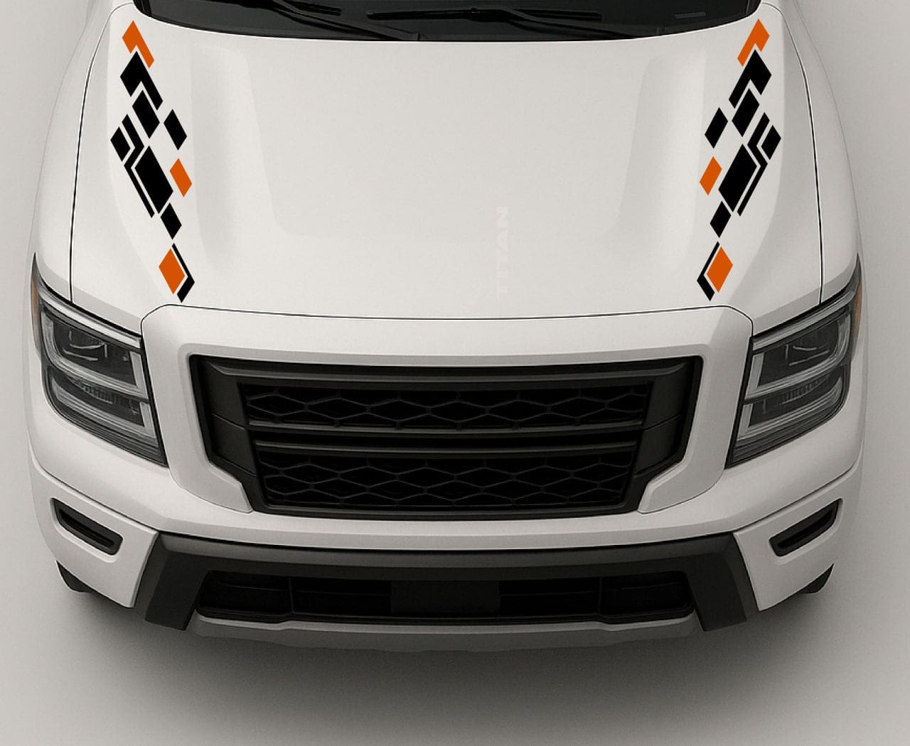 Hood Figure Stripe Decal Compatible with Titan – Durable Vinyl Graphic