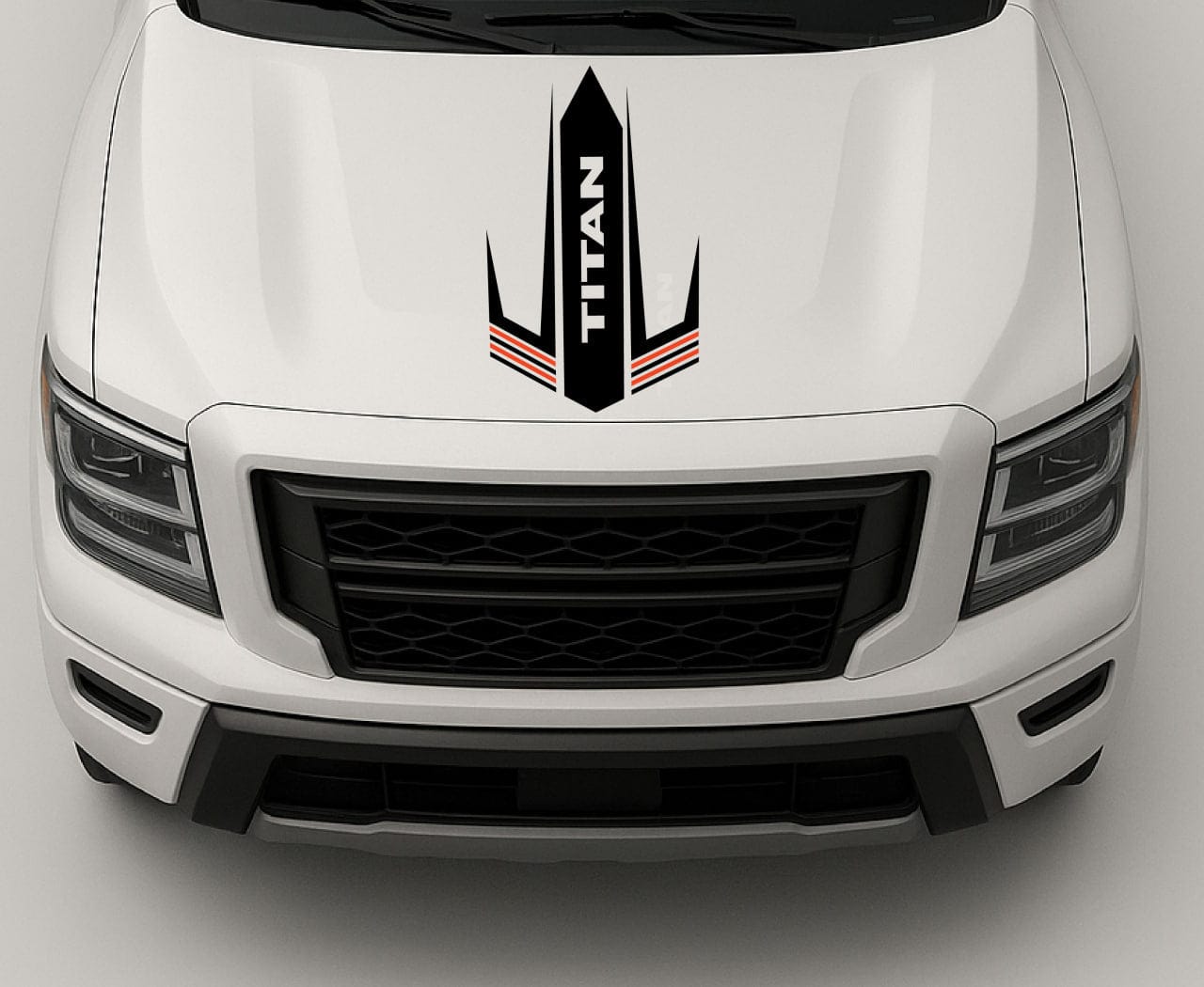 Performance Hood Line Graphic Compatible with Nissan Titan – High-Quality Vinyl