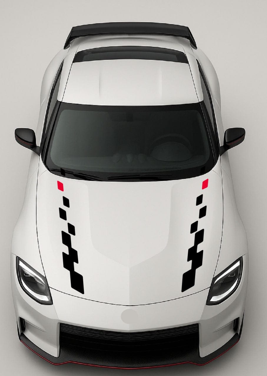 Sport Hood Stripe Vinyl Decal Compatible with Nissan Z – Sleek Line Style