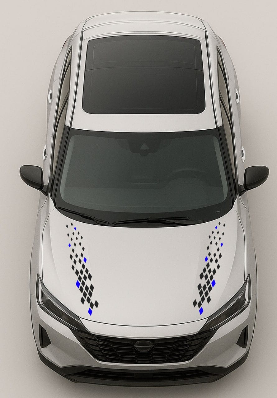 Premium Hood Stickers Compatible with Nissan Rogue New Figure Design