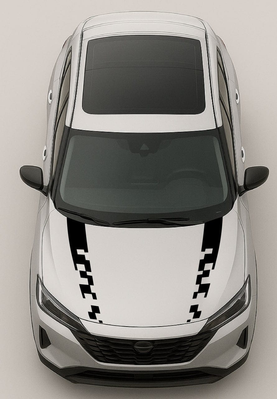 Premium  Hood Stickers Compatible with Nissan Rogue New Design
