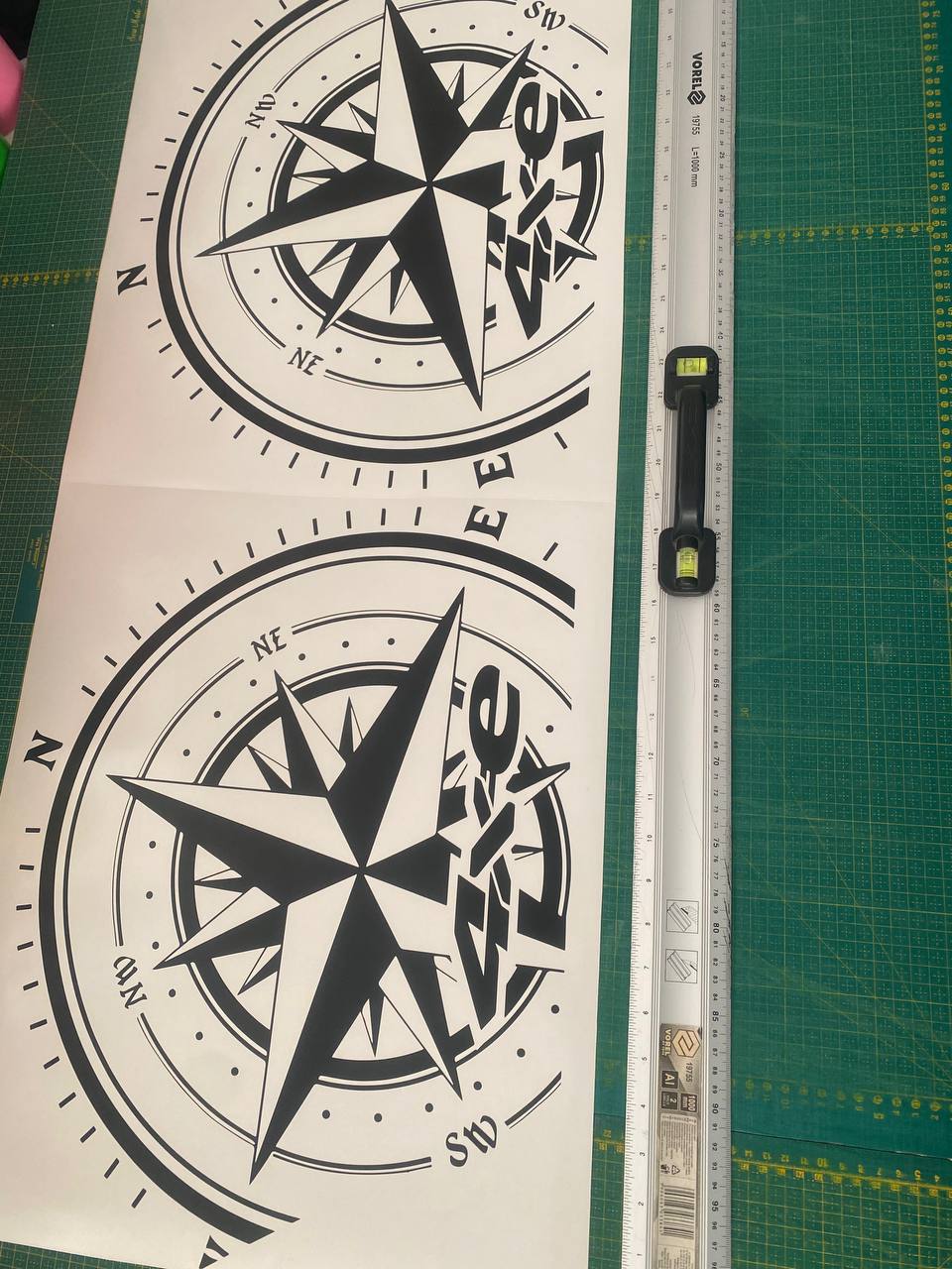 Compass Finish Design Stickers Vinyl Side Racing Stripes for Jeep Compass