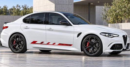 Premium Stickers Compatible with Alfa Romeo Giulia New line Design