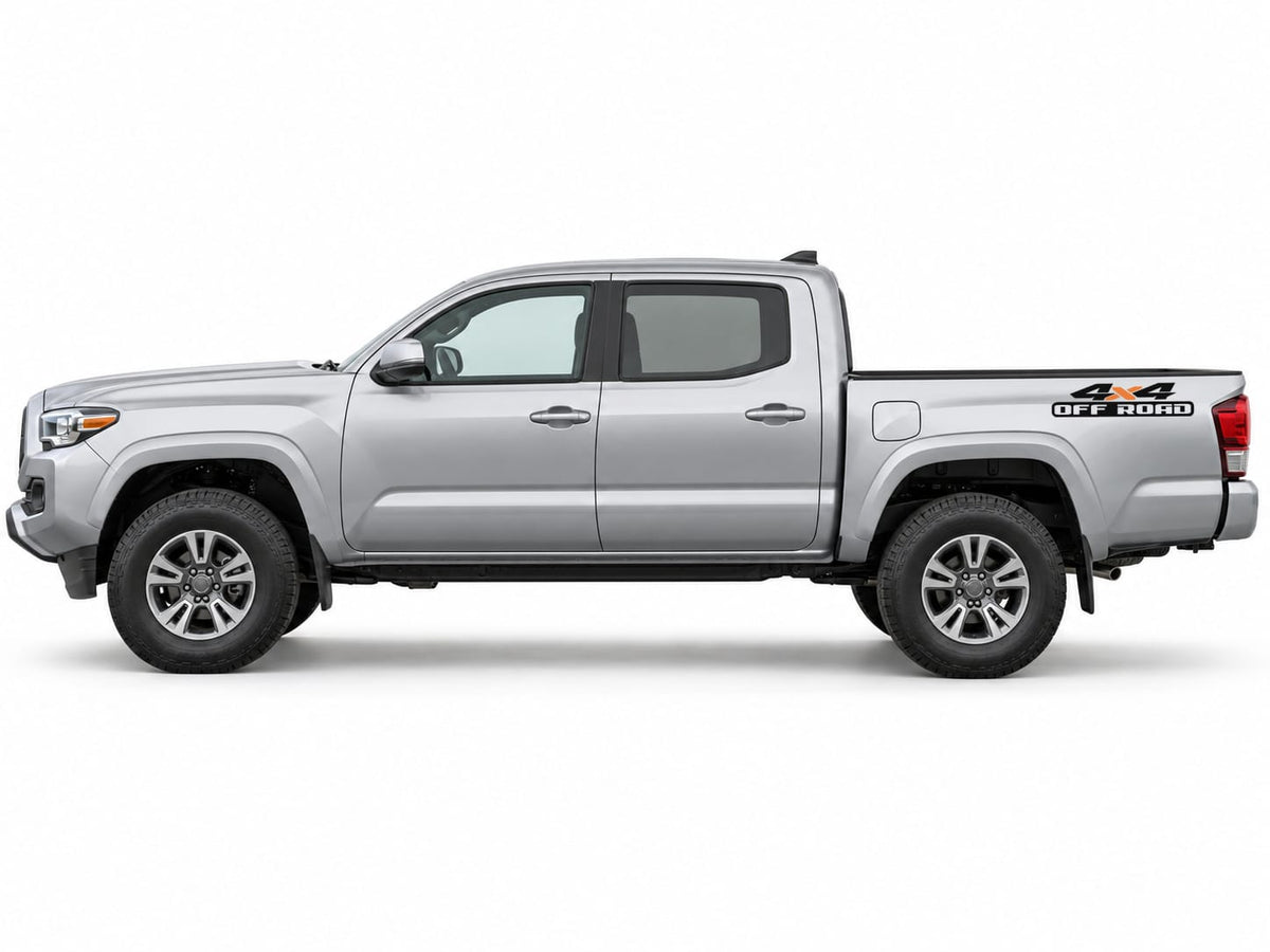 Universal 4x4 Off Road Decals for Pickup Trucks | 2-Color Bedside Stickers