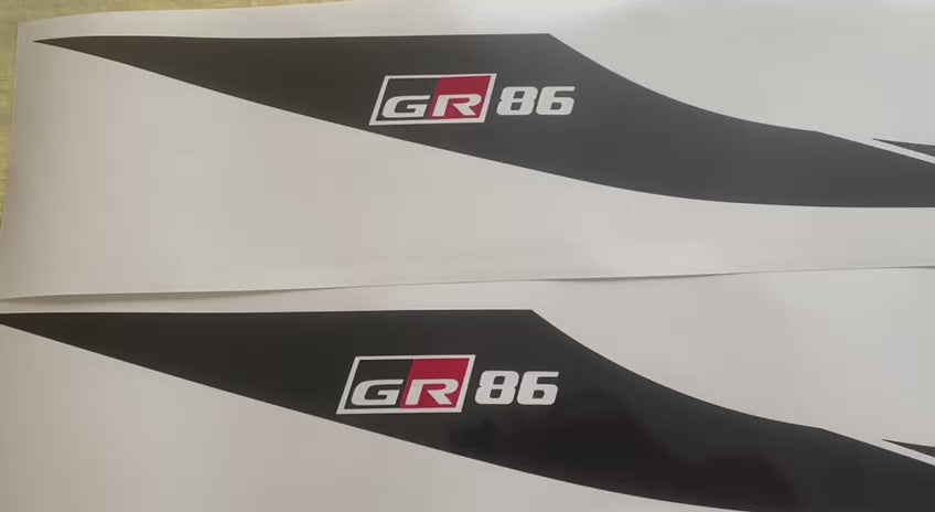 Premium Hood Vinyl Sticker Compatible With Toyota GR 86 Style Classic Design Decorative car decals Car window stickers Exclusive car decals