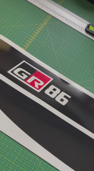 Premium Hood Vinyl Sticker Compatible With Toyota GR 86 Style Classic Design Decorative car decals Car window stickers Exclusive car decals