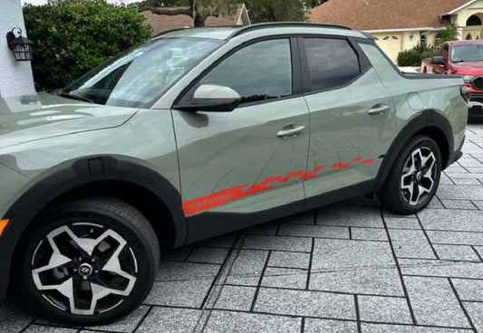 Premium Quality Vinyl Sticker Compatible with for Hyundai Santa Cruz Unique Style Design Automotive decals, 
Custom car stickers, 
Car styling decals
