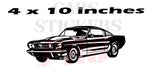 2 autocollants en vinyle Ford Mustang pour intérieur de voiture, décalcomanies de table, cadeaux pour hommes, décalcomanies murales