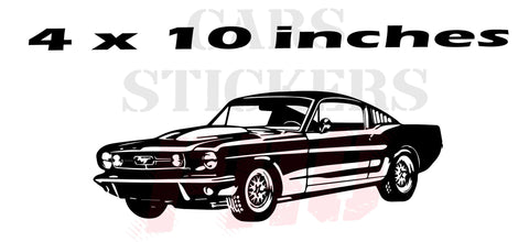 2 Vinyl Stickers Ford Mustang Car Interior Decals Table Decal Man Gifts wall decal