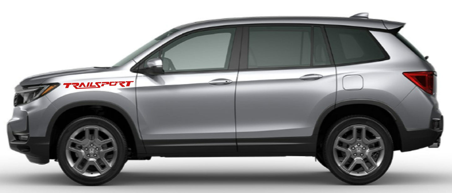 Autocollants compatibles avec Honda Passport Avant Arrière Trailsport Design Vinyle Décalque