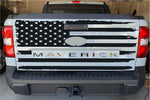 Tailgate Sticker Compatible With Ford Maverick USA Flag Design Vinyl Graphics
