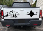 Stickers Compatible with Honda Ridgeline Forest Mountain Kayak Logo Design