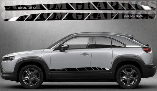 Nouvel autocollant compatible avec les bandes en vinyle Mazda MX-30, design Classico