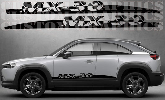 Nouvel autocollant compatible avec les bandes de vinyle Mazda MX-30, style de conception
