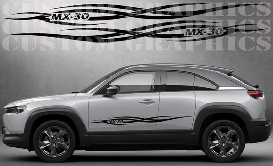 Nouvel autocollant compatible avec les bandes en vinyle Mazda MX-30, design tribal