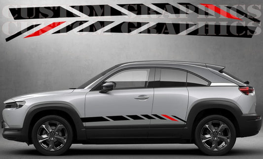 Nouvel autocollant compatible avec les bandes en vinyle Mazda MX-30, design homme