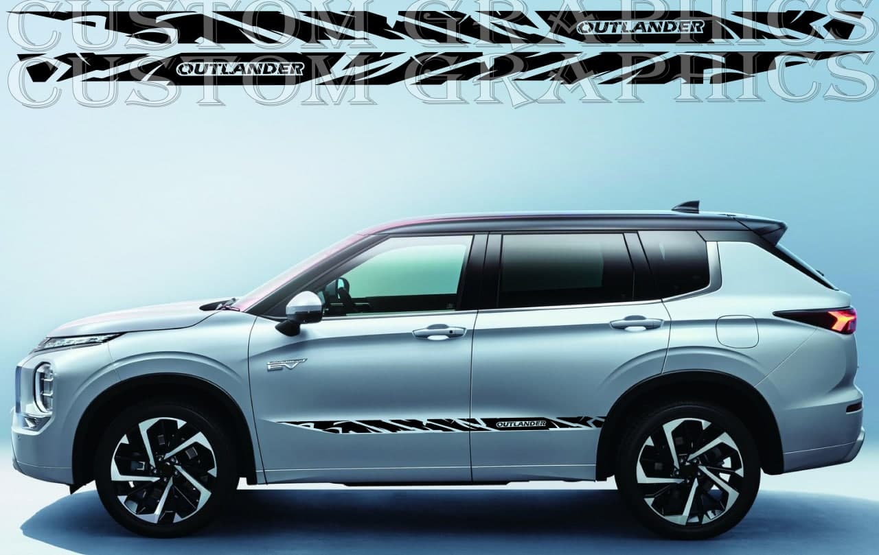 Autocollants compatibles avec Mitsubishi Outlander Style Design Homme Cadeau