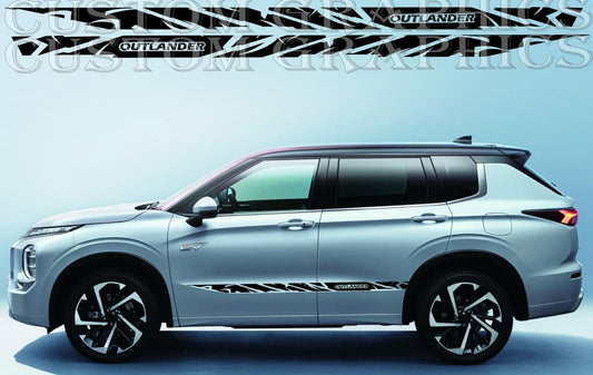 Autocollants compatibles avec Mitsubishi Outlander Style Design Homme Cadeau