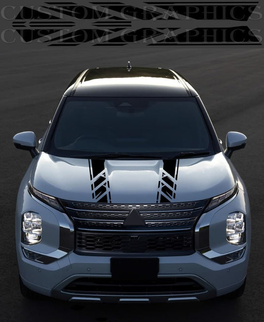 Autocollants compatibles avec le design de capot Mitsubishi Outlander Man Gift