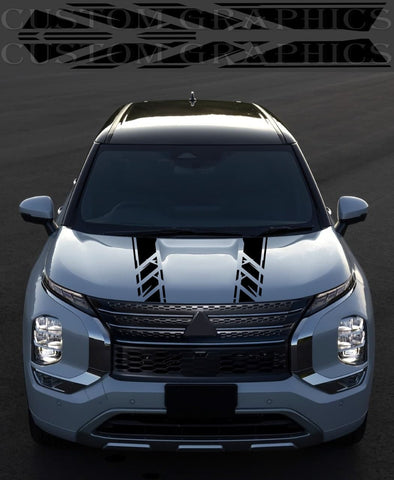 Stickers Compatible With Mitsubishi Outlander Hood Design Man Gift