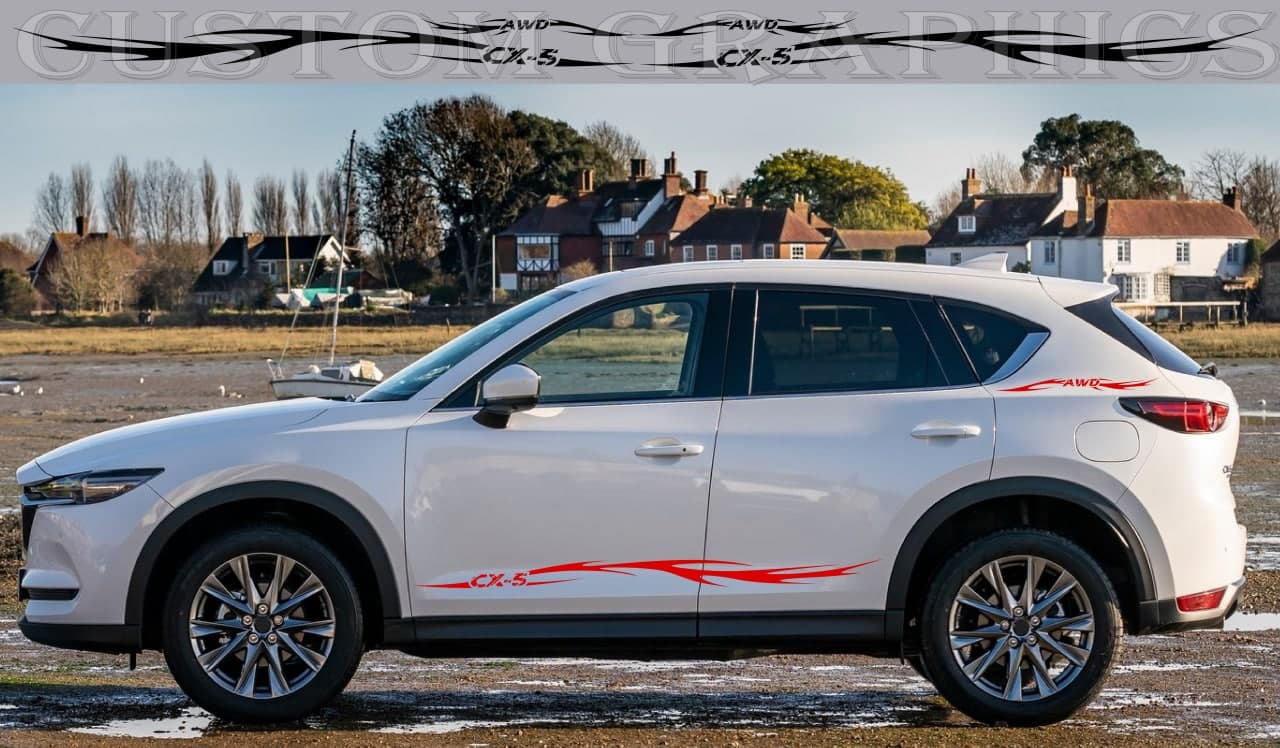 Tribal Sticker Compatible with Mazda CX5 Vinyl Stripes Decals