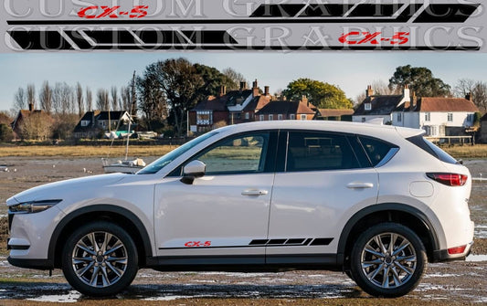 Sticker Compatible with Mazda CX5 Vinyl Stripes Decals Block Design