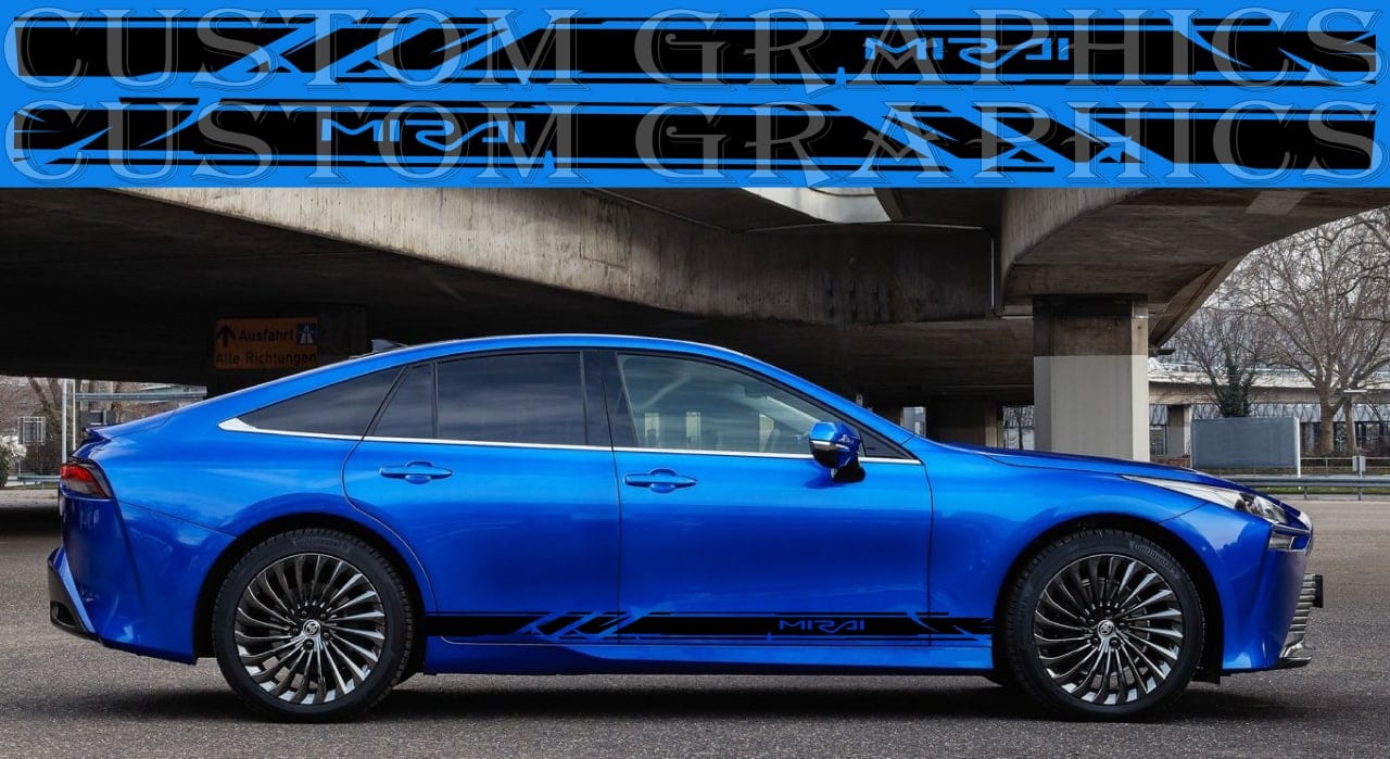Autocollant en vinyle compatible avec Toyota Mirai Nouveau design unique