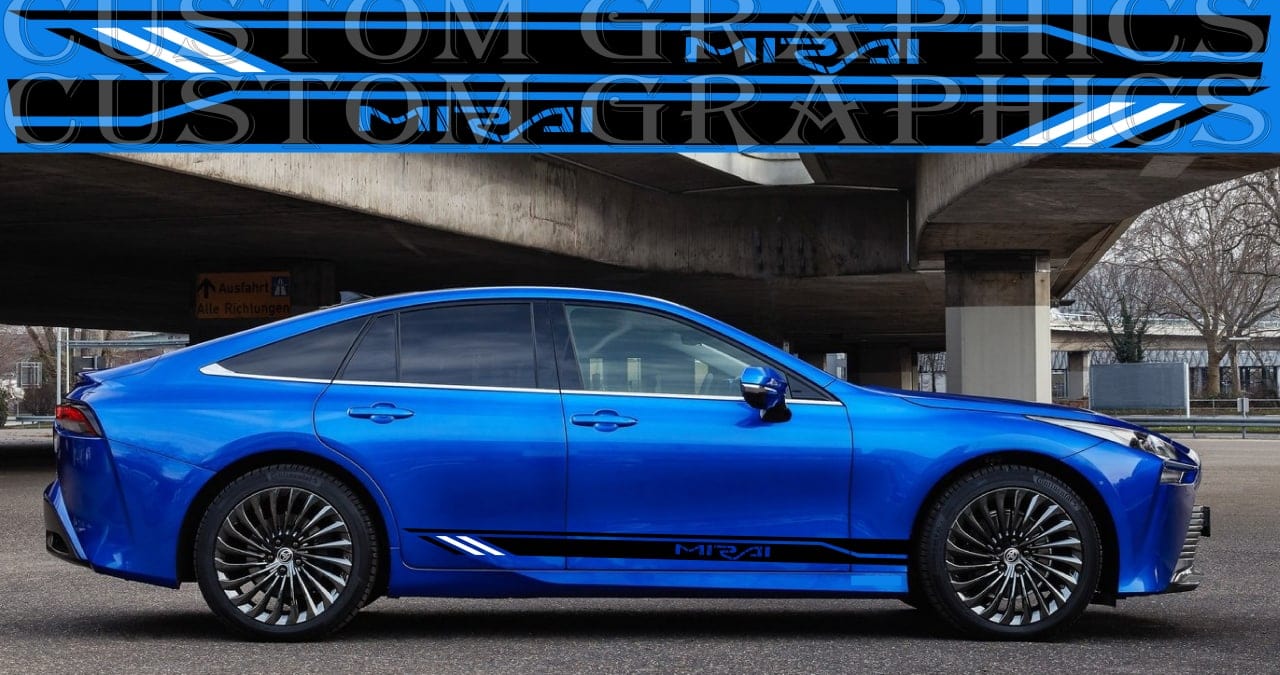 Vinyl Sticker Compatible With Toyota Mirai New Best Design