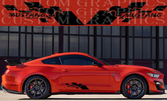 Autocollant compatible avec la conception arrière de la Ford Mustang Racing Line 