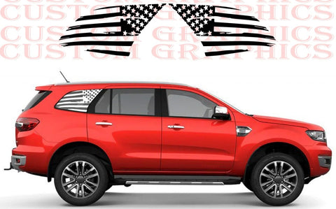 Sticker Stripes Compatible With Ford Everest Front Rear Window Design