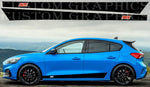 Sticker Stripes Compatible With Ford Focus RS Design Decal Vinyl