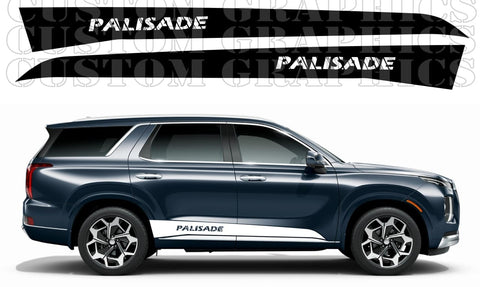 Stripes Compatible with Hyundai Palisade New Classic Design Vinyl Decal Sticker