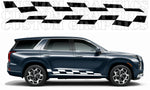 Stripes Compatible with Hyundai Palisade Classic Block Design Vinyl