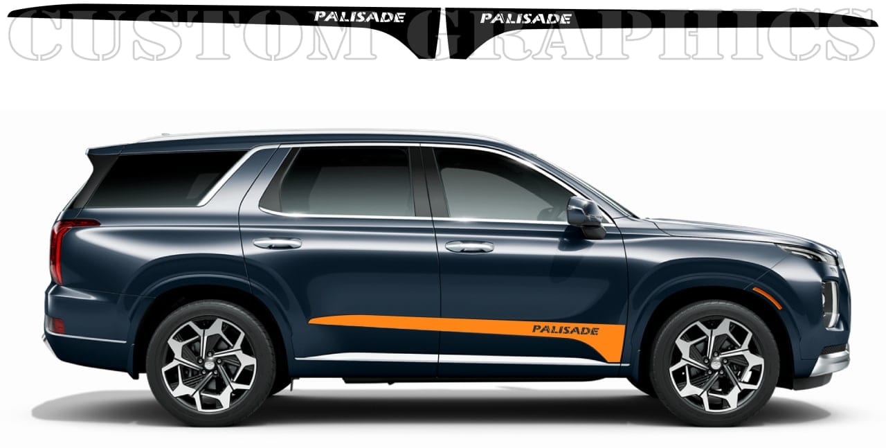 Bandes compatibles avec le vinyle au design classique unique Hyundai Palisade