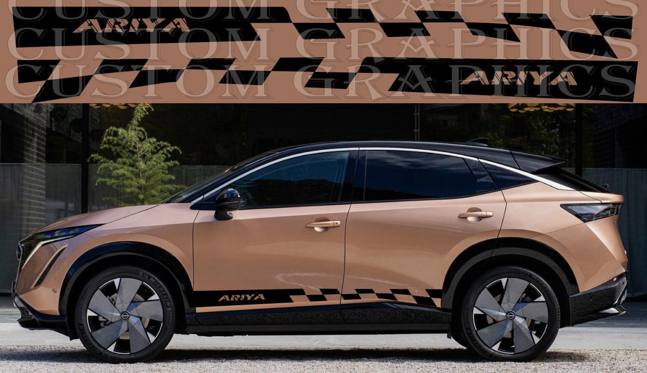Sticker Compatible with Nissan Ariya New Figure Design