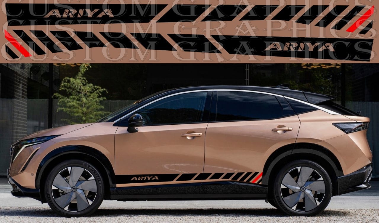 Autocollant compatible avec le nouveau design de style Nissan Ariya 