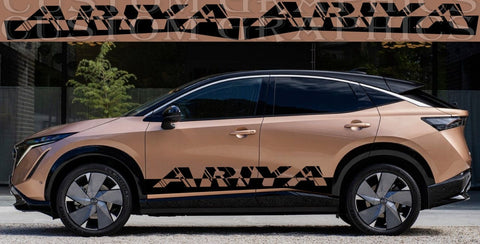 Autocollant compatible avec le nouveau style de conception du nom Nissan Ariya 