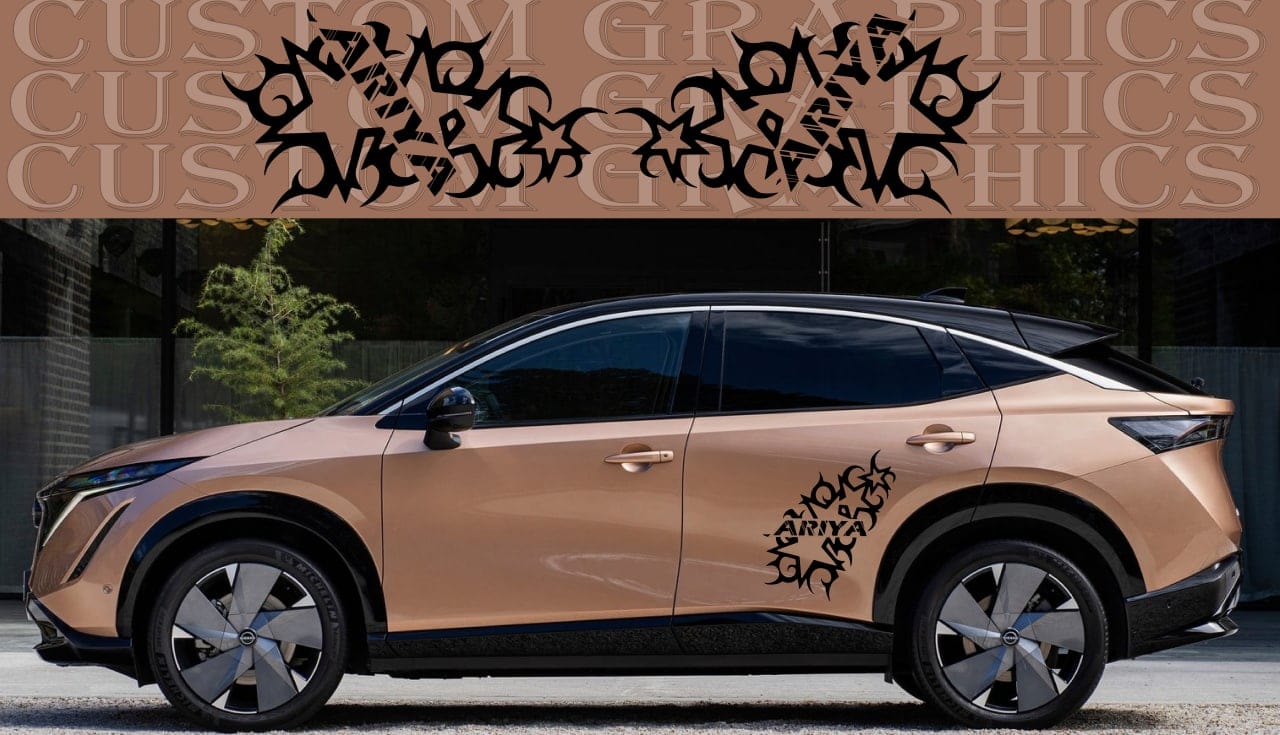 Autocollant compatible avec le design de style Nissan Ariya 
