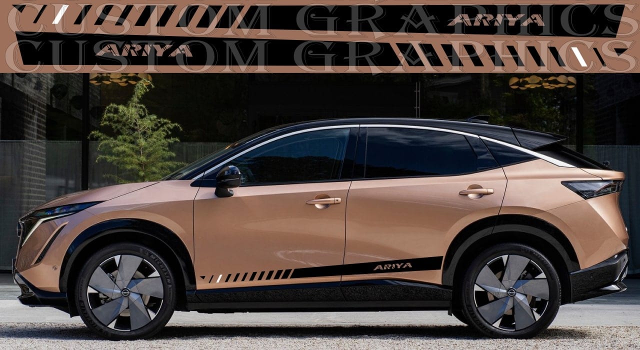 Autocollant compatible avec Nissan Ariya Nouveau beau design 