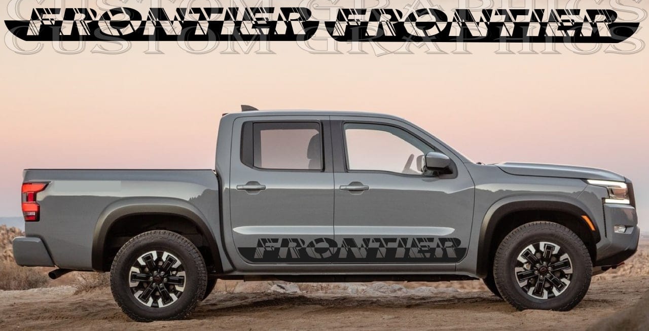 Sticker Compatible With Nissan Frontier New  Name Design