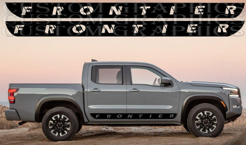 Premium Vinyl Sticker Compatible With Nissan Frontier New Classico Design