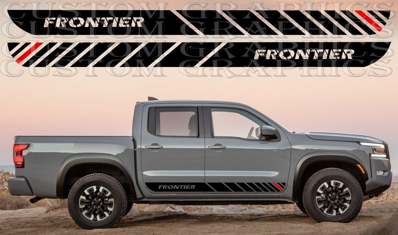 Premium Quality Vinyl Stickers Compatible With Nissan Frontier New Unique Design