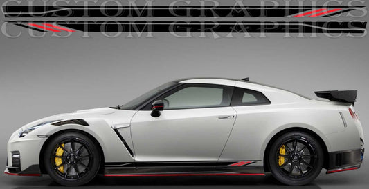 Premium Hood Stickers Compatible With Nissan GT-R GTR Sport Racing Unique Design