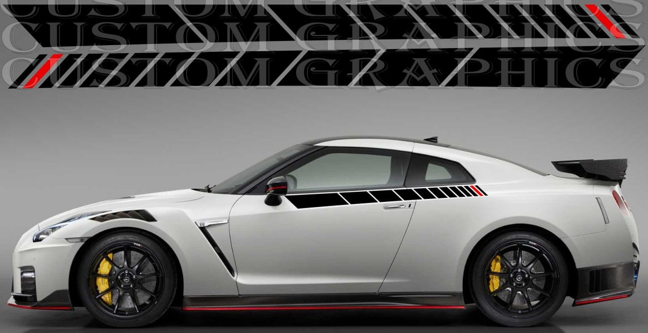Premium Hood Stickers Compatible With Nissan GT-R GTR Sport Racing Stylish Design