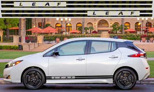 2x Autocollant en vinyle pour Nissan Leaf New Line Design 