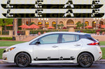 2x Decal Sticker Vinyl Side Racing Stripes for Nissan Leaf Best Design