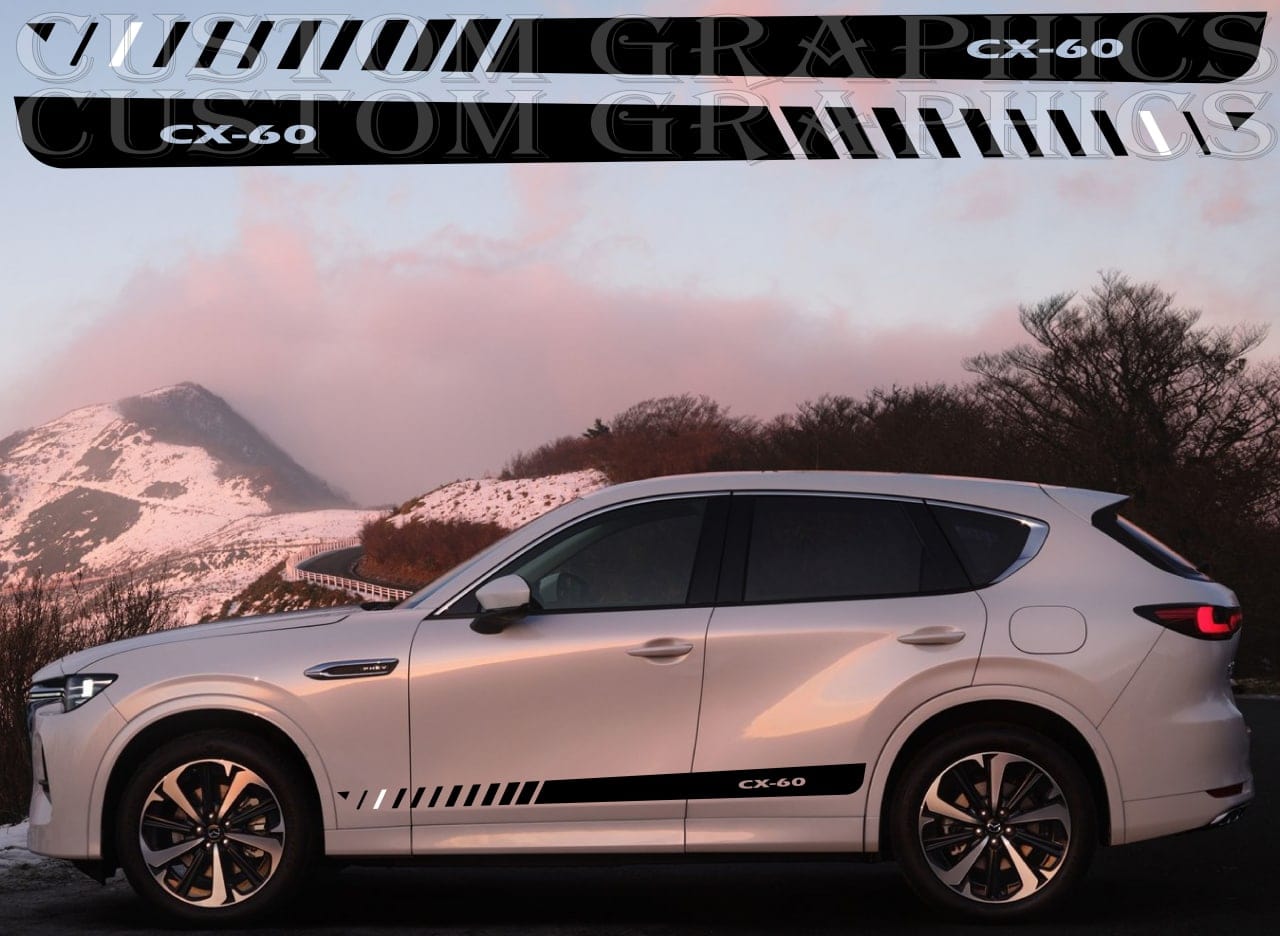Autocollant attrayant compatible avec le nouveau kit de carrosserie en vinyle Mazda CX-60
